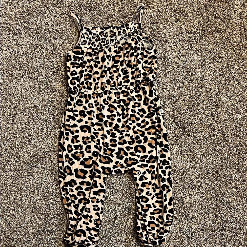 Posh Peanut Animal Print Romper